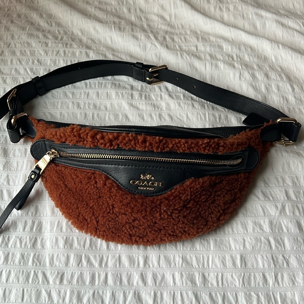 Coach Shearling Fanny Pack